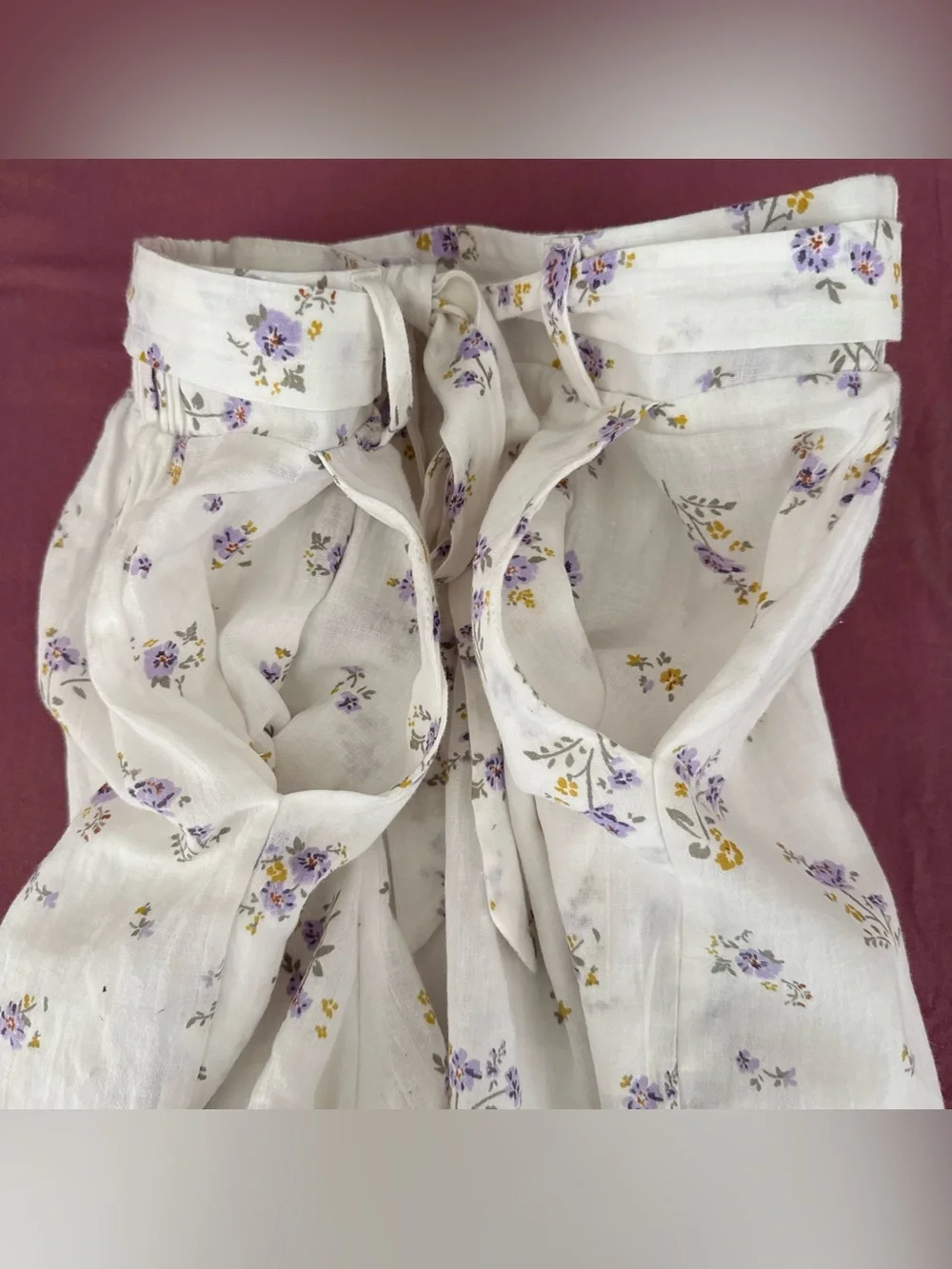 LA Hearts PacSun Ditsy Floral Cotton Tie Waist Lined Shorts Pockets Size S